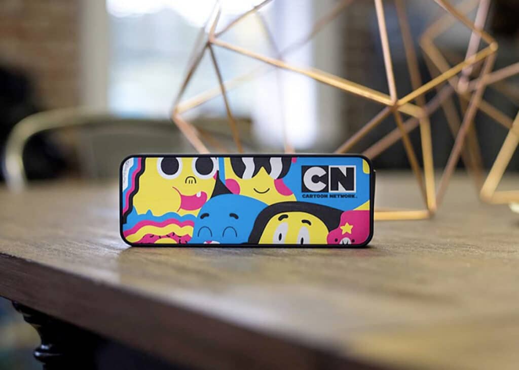 Branded phone charger and portable speaker