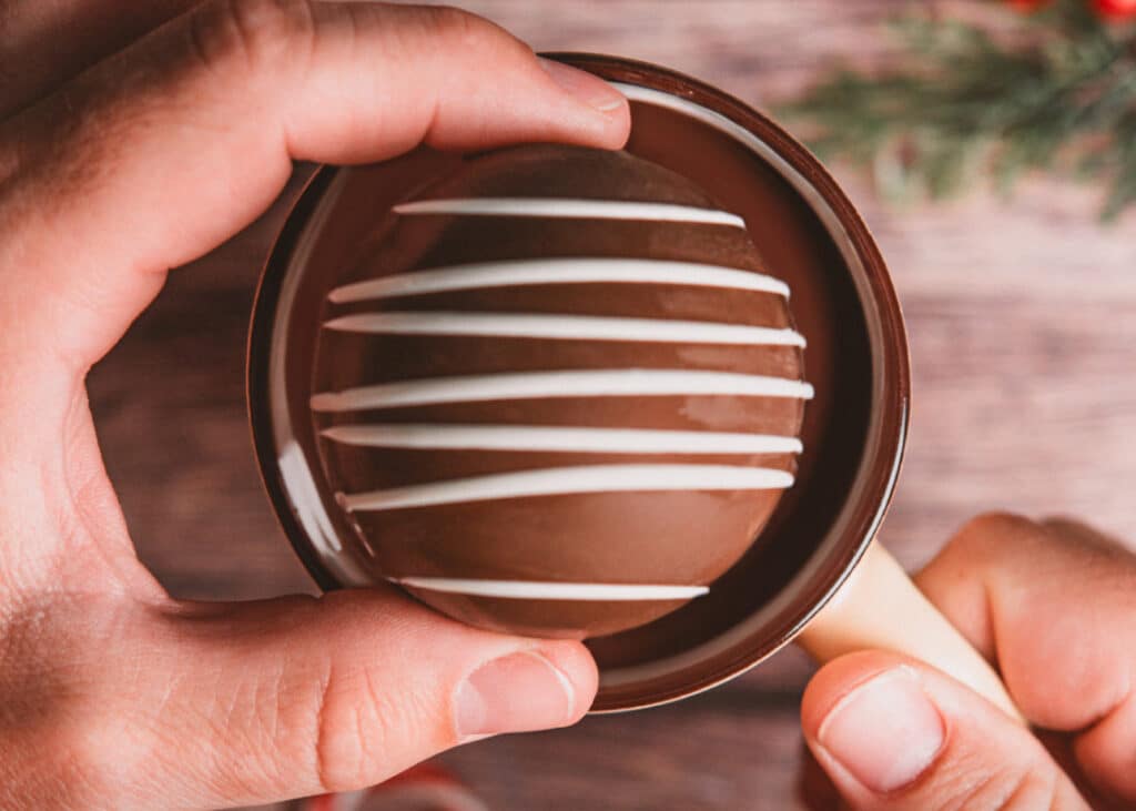 art of gifting branded hot chocolate ball gift