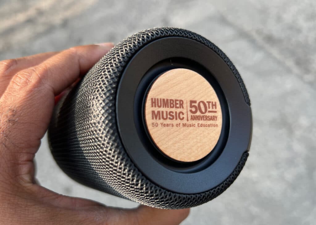 Custom branded portable speaker